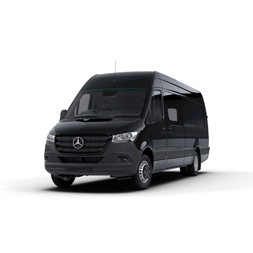 Mercedes Sprinter van for airport shuttle transportation service