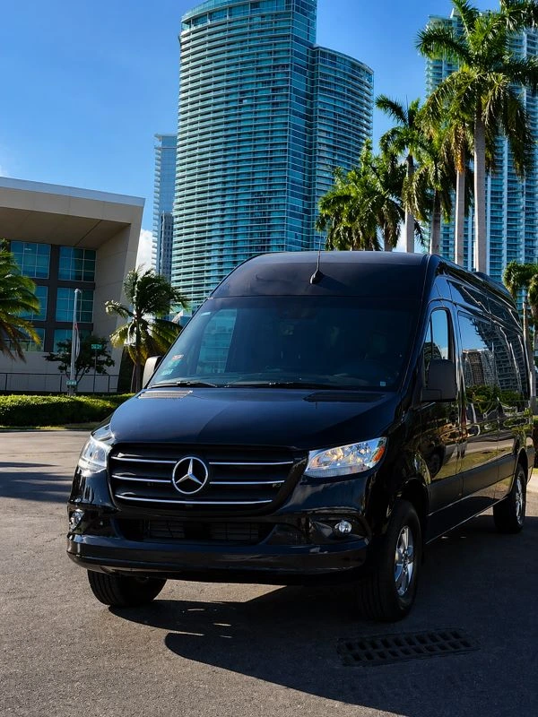 Private Sprinter van for large group transportation from Orlando International Airport (MCO)
